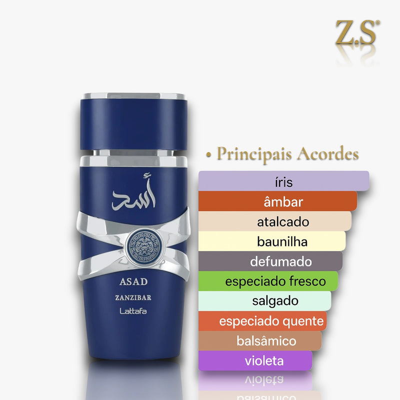 Perfume Árabe Lattafa Asad Zanzibar Eau de Parfum Masculino - 100ml